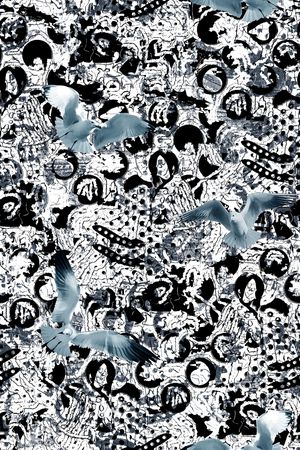 几何纹理印花华亿平台图片