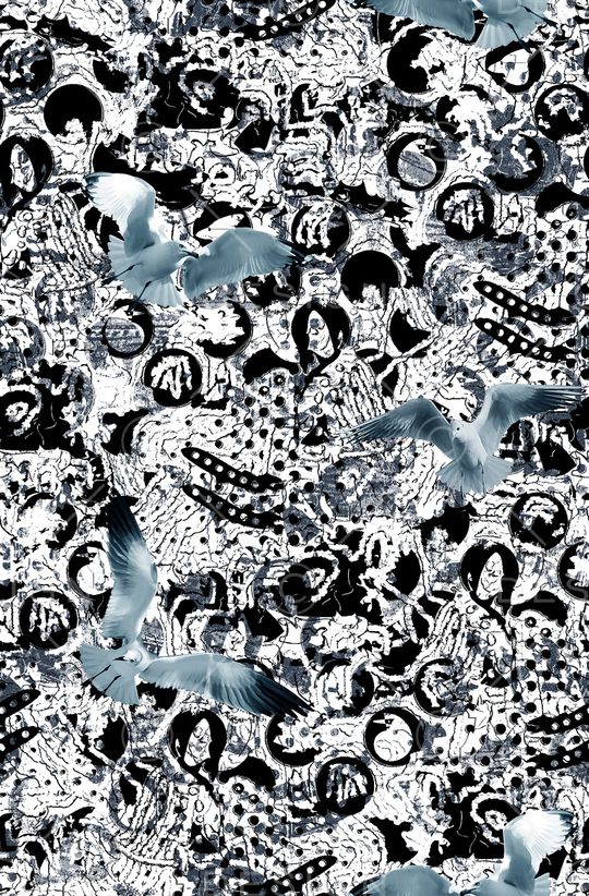 几何纹理印花华亿平台图片