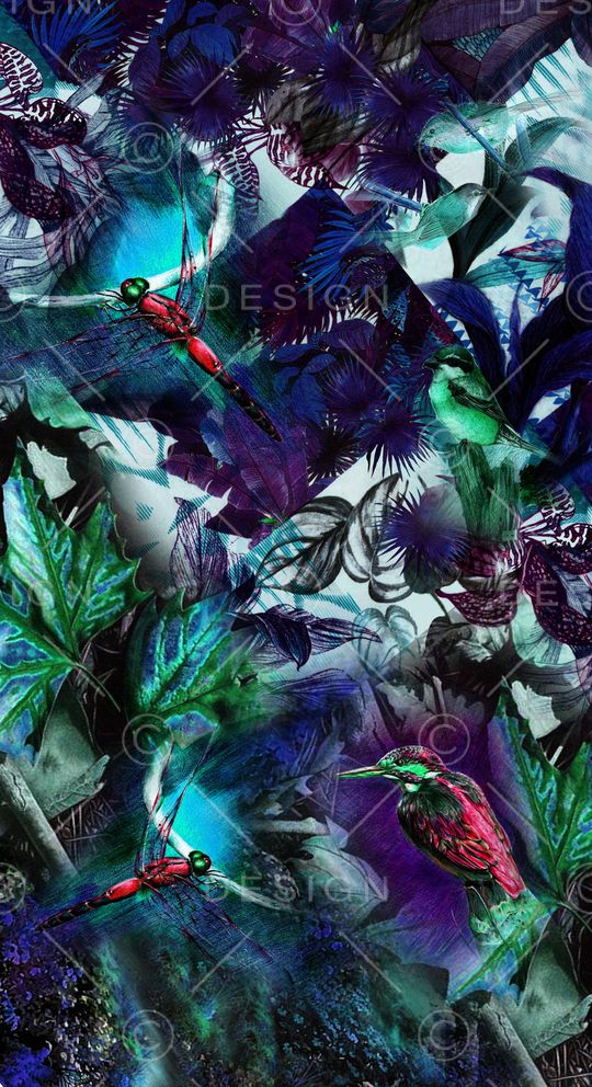 棕榈叶印花华亿平台图片