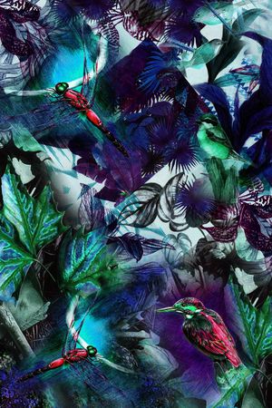 棕榈叶印花华亿平台图片