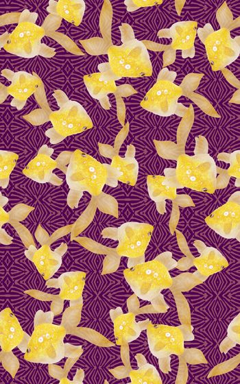 金鱼印花华亿平台图片