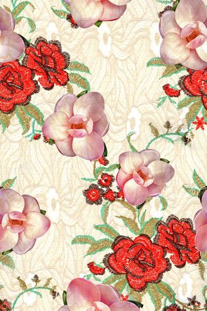 刺绣印花华亿平台图片