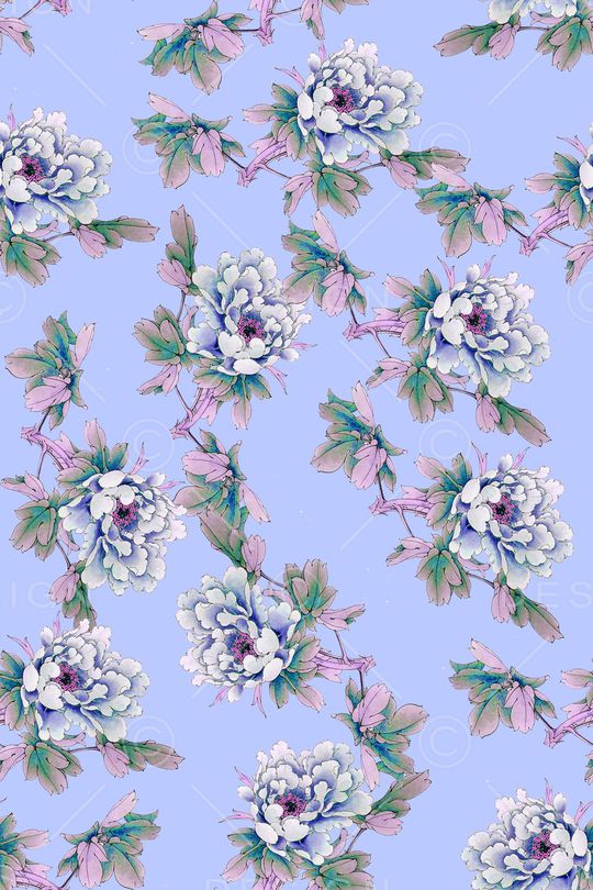 牡丹印花华亿平台图片