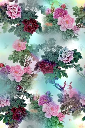 中国风印花华亿平台图片