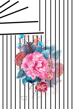 蝴蝶印花华亿平台图片