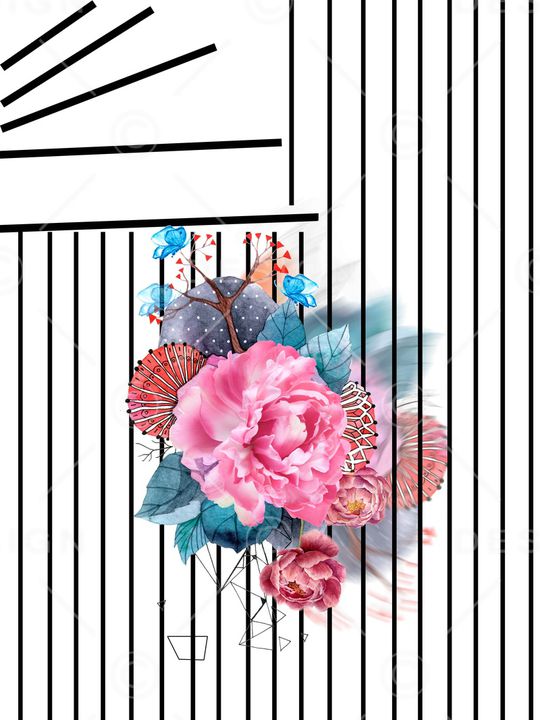 蝴蝶印花华亿平台图片