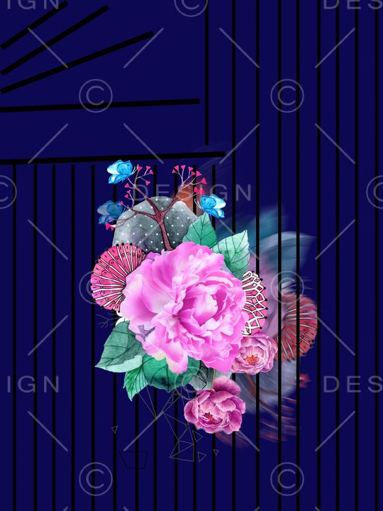 蝴蝶印花华亿平台图片