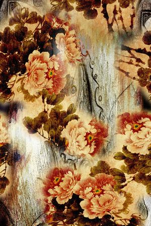 中国风印花华亿平台图片