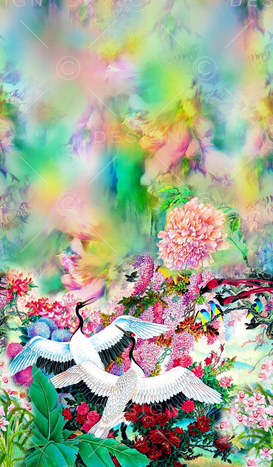 中国风印花华亿平台图片