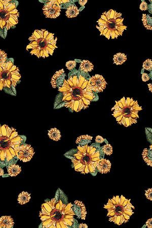 向日葵印花华亿平台图片