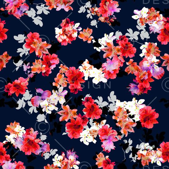 小碎花印花华亿平台图片