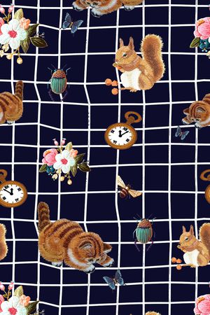 格子印花华亿平台图片