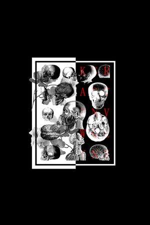 骷髅头印花华亿平台图片