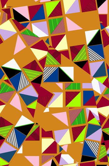 823388-手绘 抽象 传统实色 时尚 几何拼