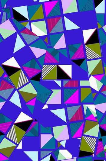 823389-手绘 抽象 传统实色 时尚 几何拼