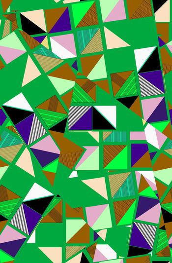 823390-手绘 抽象 传统实色 时尚 几何拼