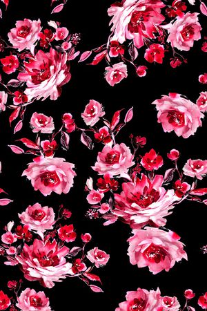 玫瑰印花华亿平台图片