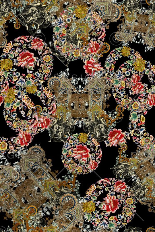 欧式印花华亿平台图片