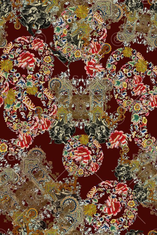 欧式印花华亿平台图片