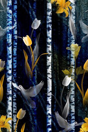 花朵印花华亿平台图片