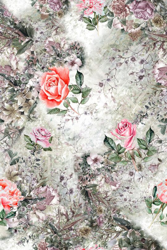 玫瑰花印花华亿平台图片