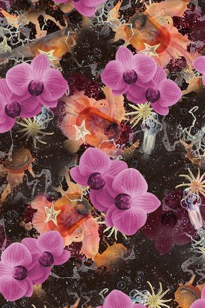 花卉印花华亿平台图片