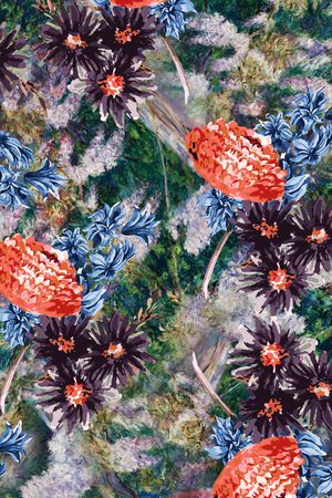 康乃馨印花华亿平台图片