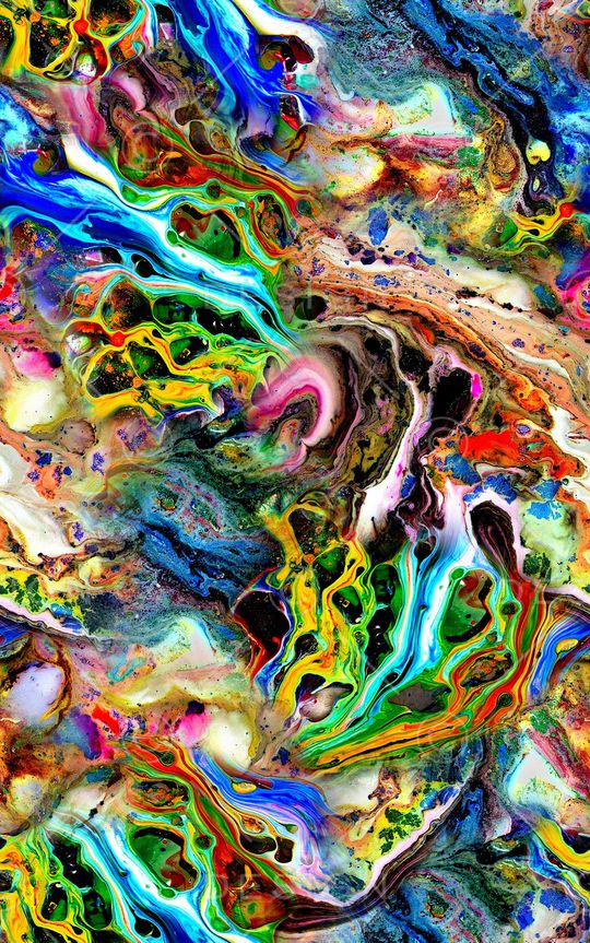 抽象印花华亿平台图片