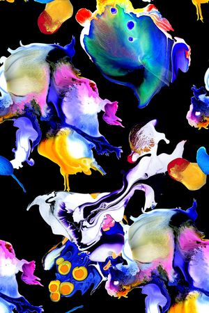 抽象印花华亿平台图片