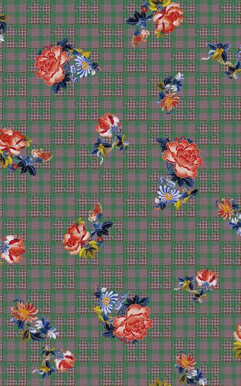 仿刺绣印花华亿平台图片