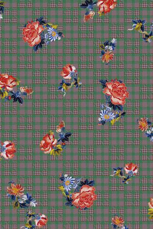 仿刺绣印花华亿平台图片