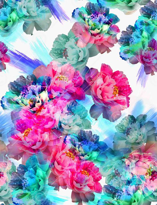 花朵印花华亿平台图片