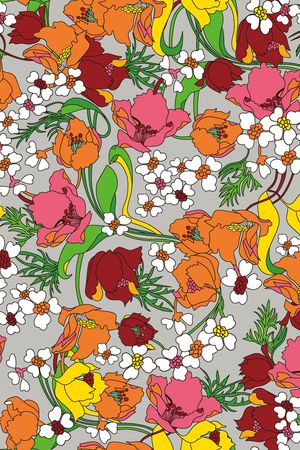 彩底花卉印花华亿平台图片