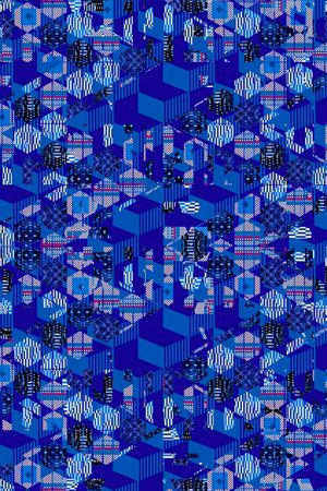 方格印花华亿平台图片