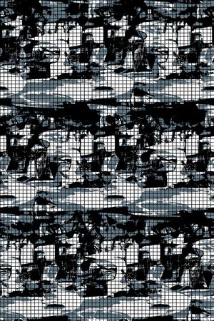 抽象纹理印花华亿平台图片