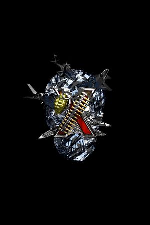 骷髅头印花华亿平台图片