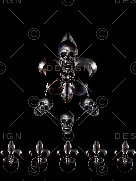 复古骷髅头印花华亿平台图片