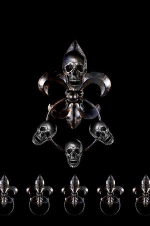 复古骷髅头印花华亿平台图片