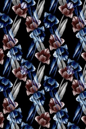 黑白花印花华亿平台图片