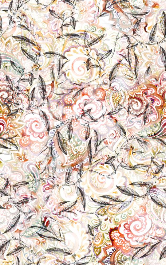 佩兹利印花华亿平台图片