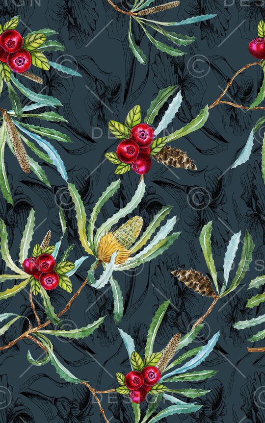 枝条印花华亿平台图片