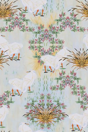 中国风印花华亿平台图片