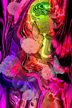 花卉印花华亿平台图片