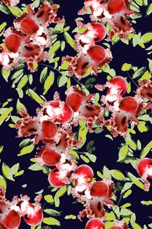 海洋生物印花华亿平台图片