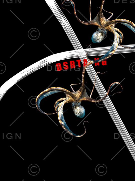 八脚章鱼印花华亿平台图片