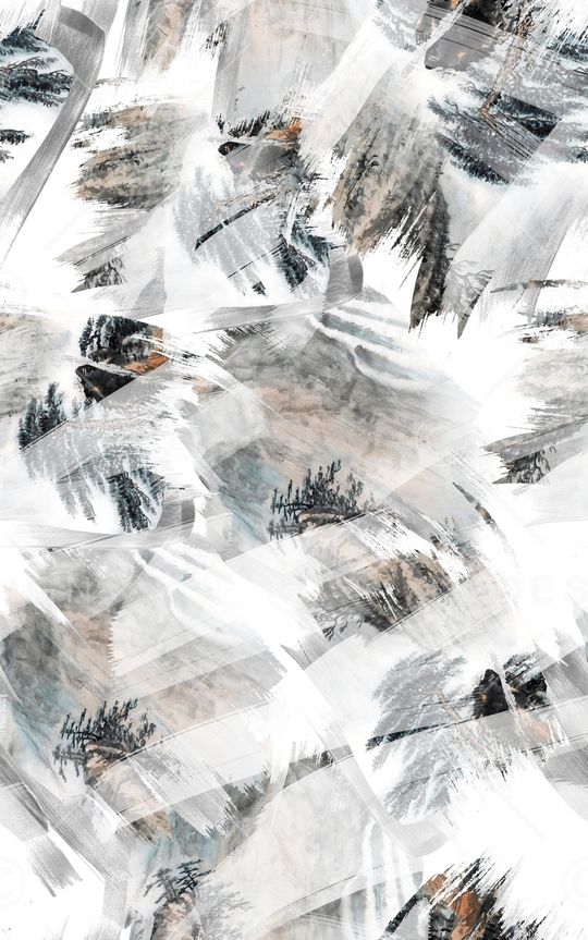 笔触印花华亿平台图片