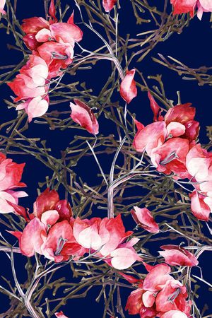 枝条印花华亿平台图片