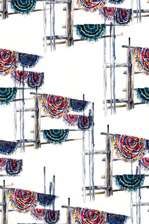 村庄印花华亿平台图片