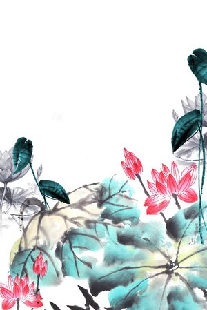 中国风印花华亿平台图片