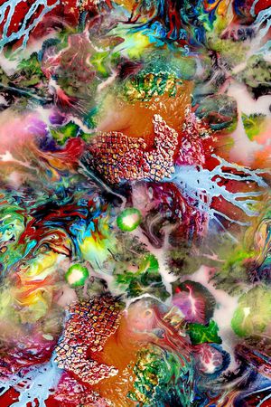 抽象印花华亿平台图片